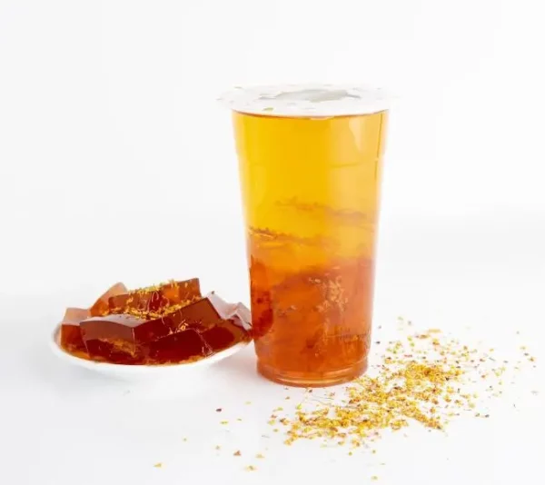 Lemon Ice Tea with Osmanthus Jelly